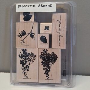 Blossoms Abound Stampin Up Rubber stamp set